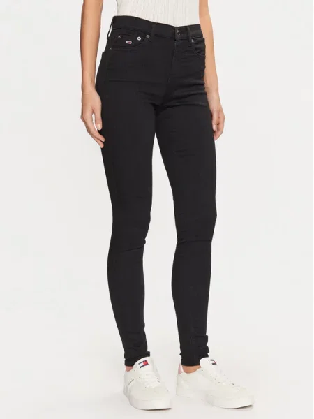 Tommy Jeans Jeansy Nora Skinny Fit czarny