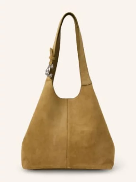 Torebka Coccinelle zamszowa zielona