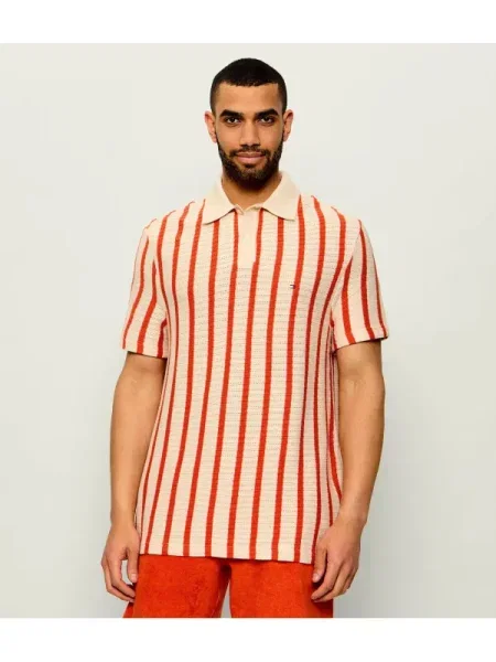 Tommy Hilfiger Tenisz póló bézs