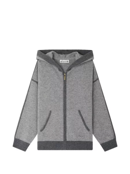 Bluza z kapturem dziecięca Bonpoint szara