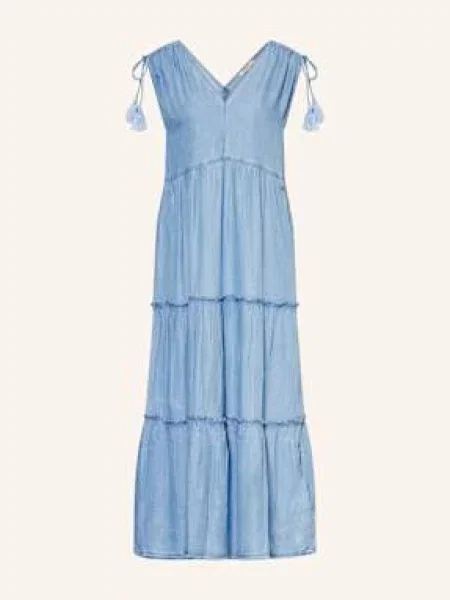 Pepe Jeans Sukienka Effie W Stylu Jeansowym blau niebieska