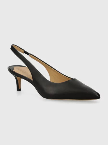 Pantofi cu toc Lauren Ralph Lauren din piele negru