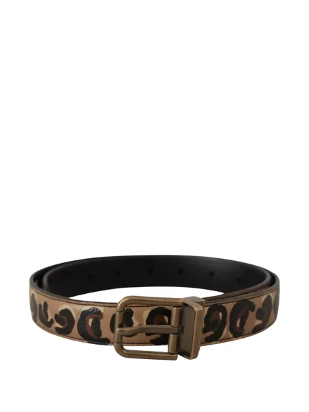 Reversibil curea Dolce & Gabbana cu imagine cu model leopard
