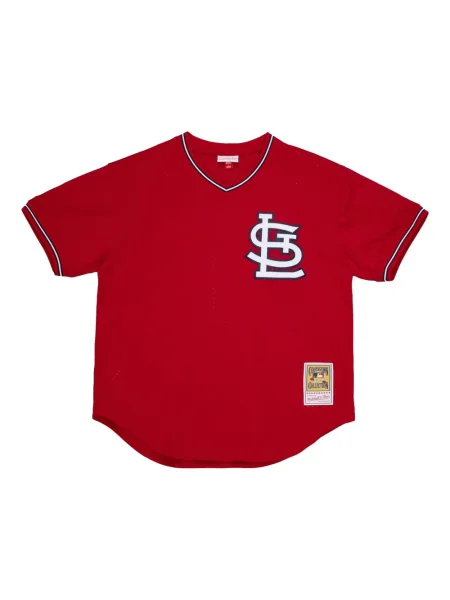 Cămașă Mitchell & Ness din jerseu roșu