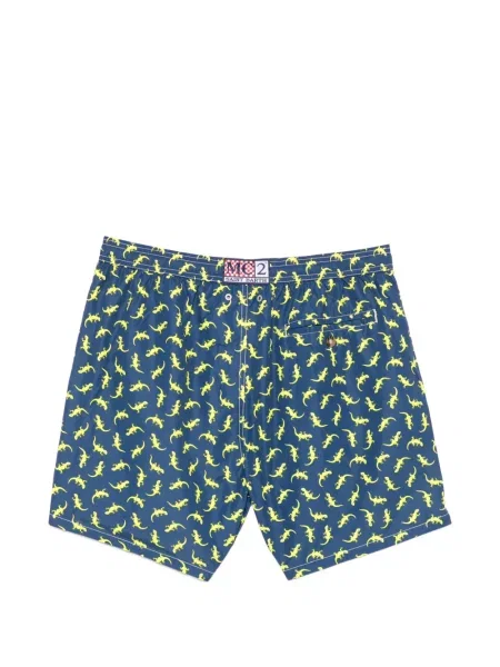 Slip de baie Mc2 Saint Barth cu imagine cu cordon albastru