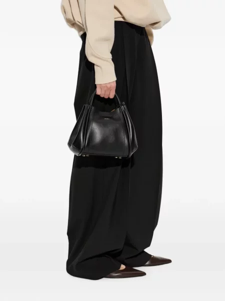 Geantă Max Mara din piele negru