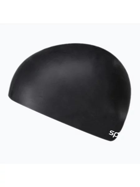 Детска шапка за плуване Speedo Plain Flat Silicone черна