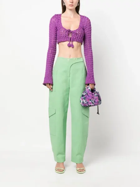 Palaidinė be rankovių Moschino chunky violetinė