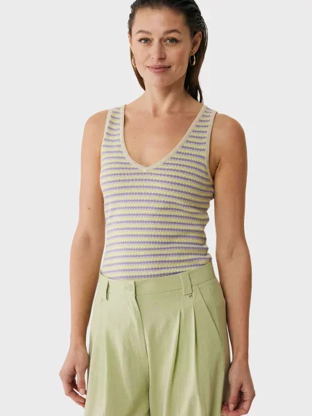 Смугаста трикотажна майка Mexx