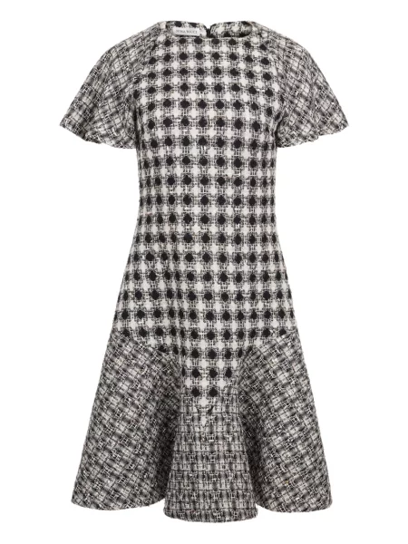 Rochie mini Nina Ricci din tweed de costum negru