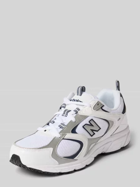 Sneakersy z detal z logo model New Balance białe
