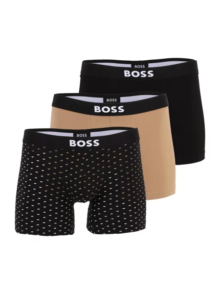 BOSS Boxeri bej / negru alb
