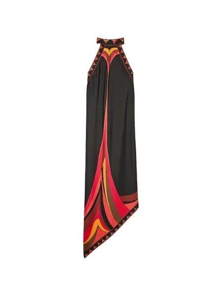 Rochie Pucci de mătase cu imagine negru