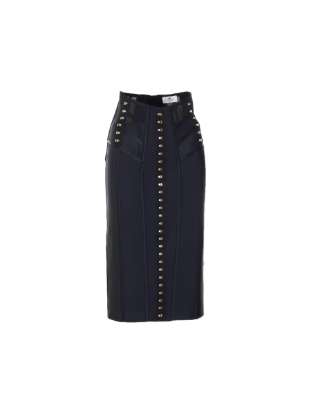 Spódnica midi Elisabetta Franchi tiulowa czarna