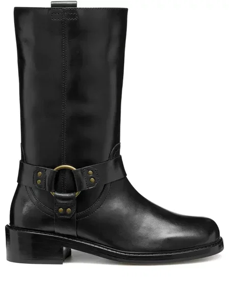 Botine Geox din piele negru