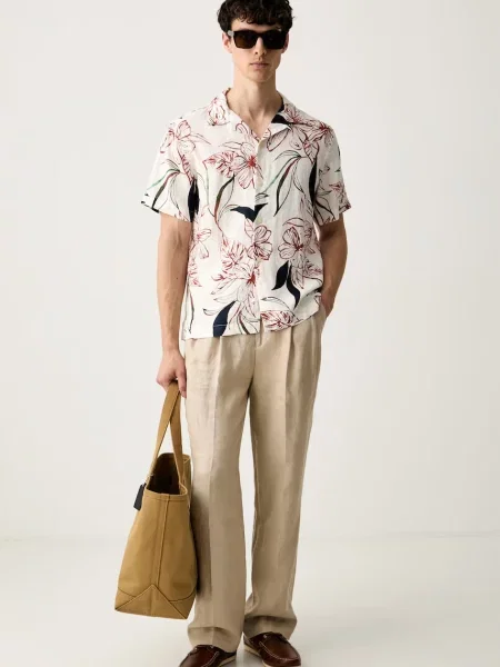 Tommy Hilfiger Cămașă Alb bej