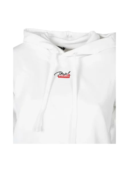 Bluza z kapturem Diesel biała