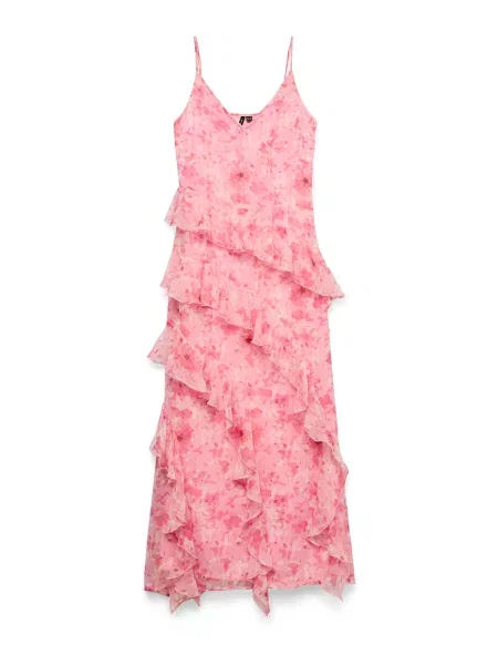 VERO MODA Rochie VMSMILLA portocaliu caisă roz