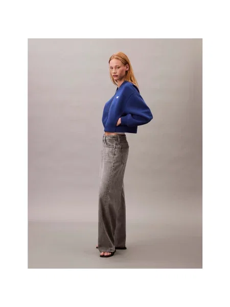 Geacă de blugi Calvin Klein Jeans albastru