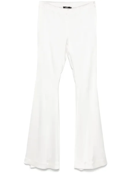 Pantaloni Amen din satin alb