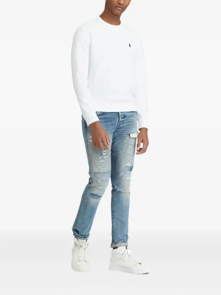 Scurt cămașă Polo Ralph Lauren cu cordon tricotate albastru