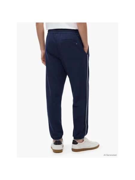 Nohavice Tommy Hilfiger modrá