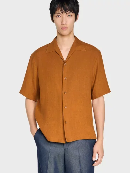 Льняная рубашка Sandro