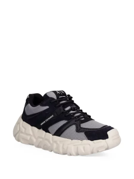 Sneakerși Armani Exchange plasă chunky albastru