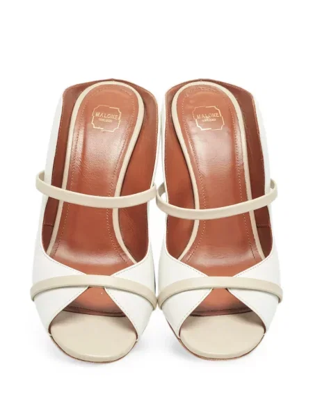 Papuci tip mules Malone Souliers din piele alb