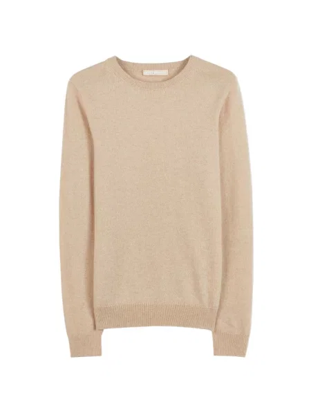 GOBI Cashmere Pulover Women's Essential Cashmere Crewneck Sweater deschis bej