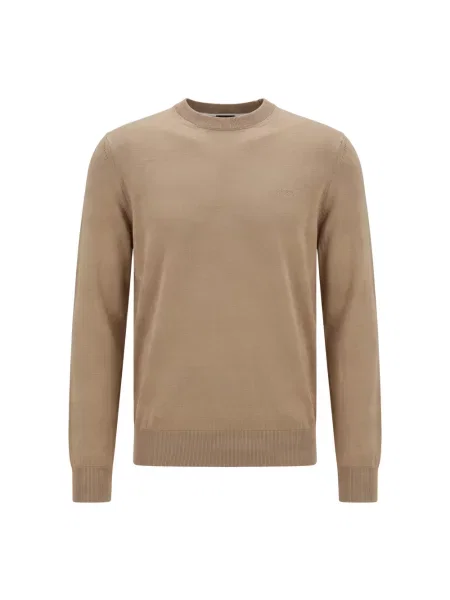 Sweter Boss wełniany beżowy