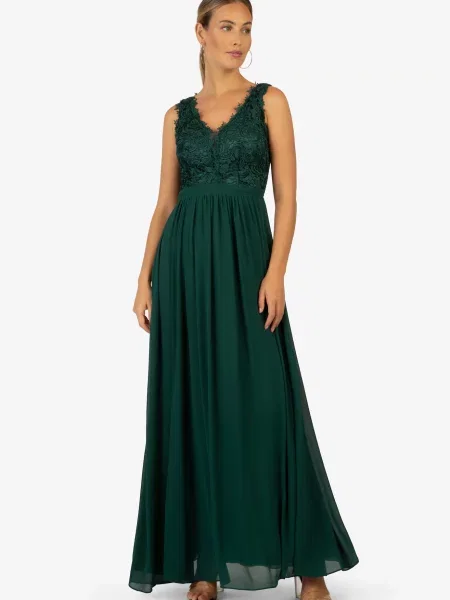 Kraimod Rochie de seară smarald verde