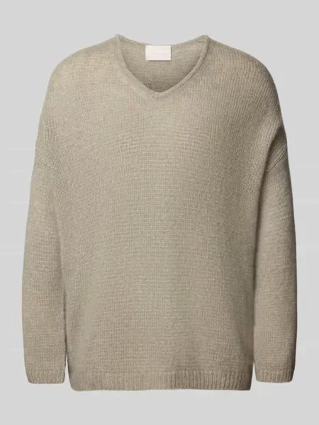 Sweter z dzianiny z prążkowanymi wykończeniami Hemisphere