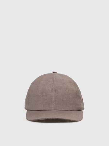 Кепка з вовни Capobianco коричнева