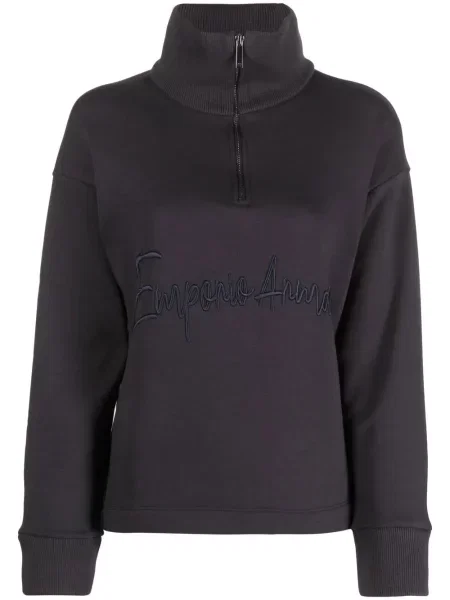 Hanorac Emporio Armani cu broderie albastru