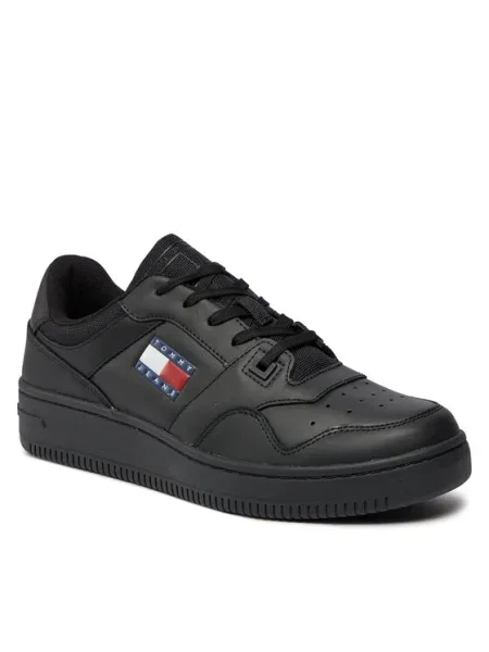Tommy Jeans Sneakersy Tjm Retro Basket Ess čierna