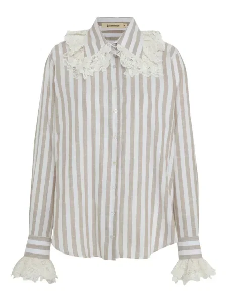 Koszula Lethicia Bronstein w paski koronkowa