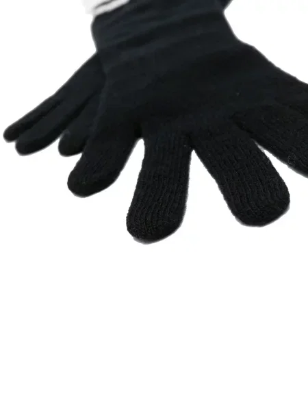 Lung mănuși Alberta Ferretti tricotate negru