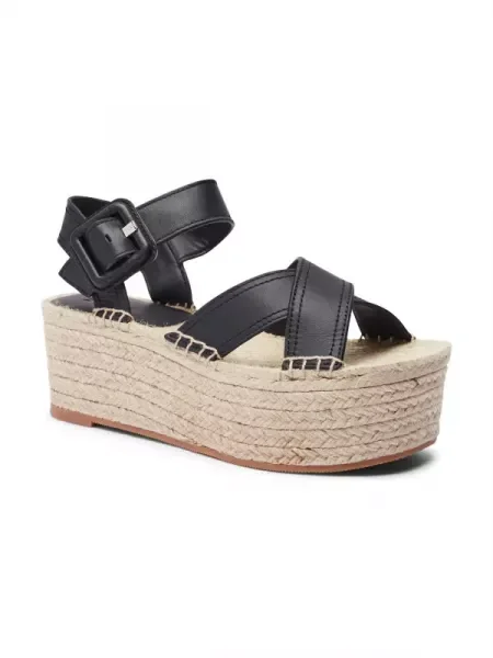 BOSS BLACK De piele sandale Machica_Pltsan_LTBK negru