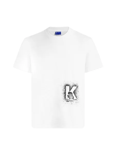 Τζιν πουκάμισο Karl Lagerfeld Jeans λευκό