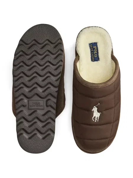 Тапочки Polo Ralph Lauren коричневые