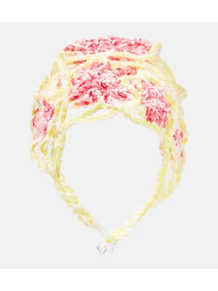 Czapka Susan Fang wełniana w kwiatki