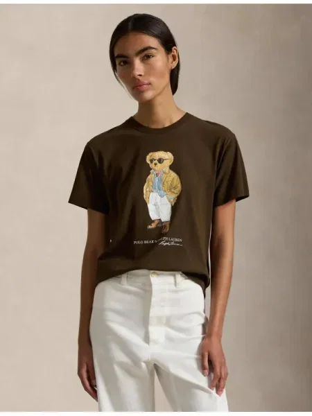 Polo Ralph Lauren Tricou albastru deschis / deschis / închis / alb maro