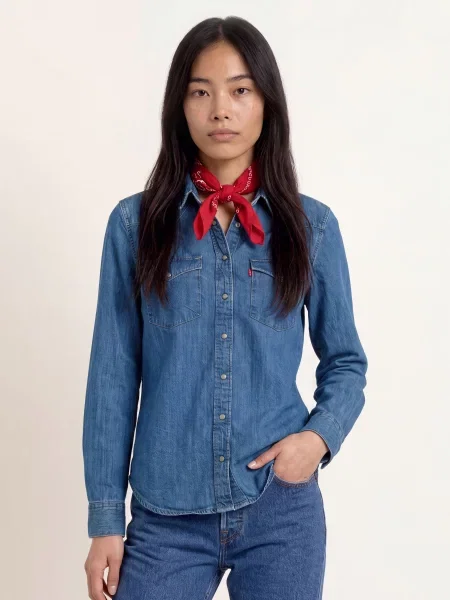 Levi's® Džínová Halenka Heritage Western modrá