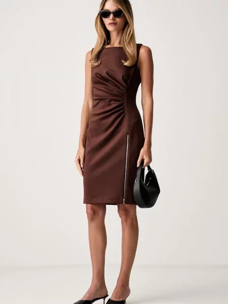 DKNY rochie maro