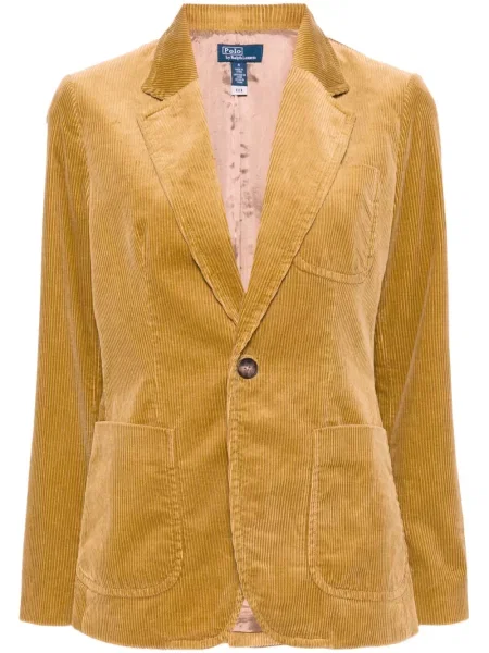 Samt blejzer Polo Ralph Lauren smeđa
