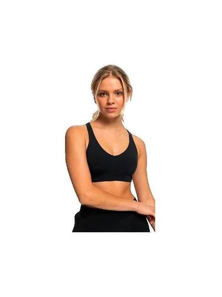 Sutien sport Roxy cu motiv cu inimi negru