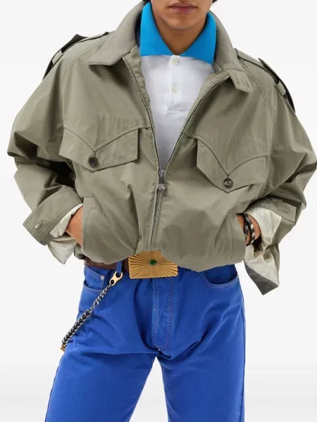 Риза Versace зелено