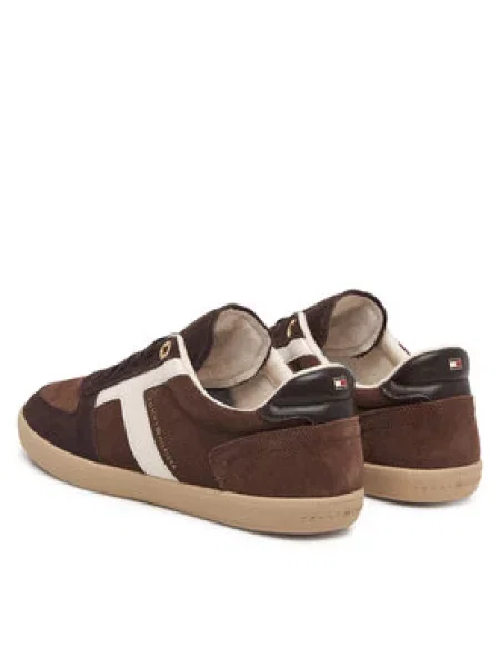 Tommy Hilfiger Laisvalaikio batai Th Tribeca Sneaker Suede ruda