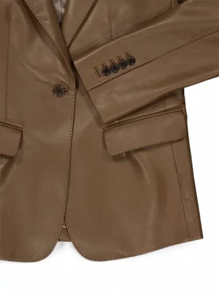 Geanta de piele Tom Ford maro